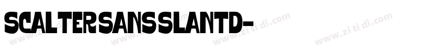 Scalter Sans Slantd字体转换 Scalter Sans Slantd字体转换